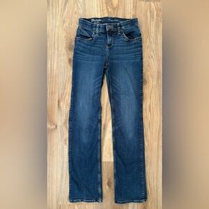 Women’s Wrangler Ultimate Riding Jean Q-Baby Mid-Rise Bootcut Size 26 Length 34